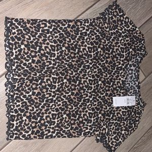 American Eagle cheetah print shirt